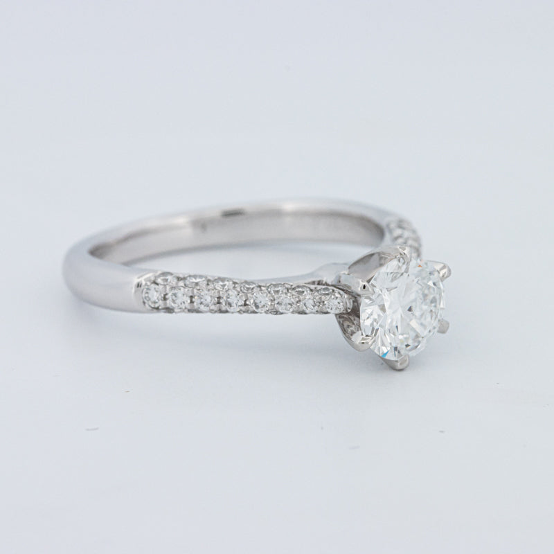 Round Cut Pavé Solitaire (LG)