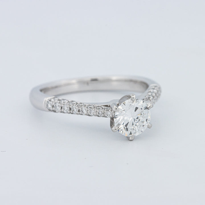 Round Cut Pavé Solitaire (LG)