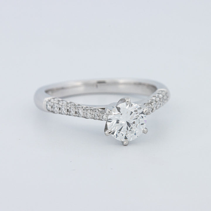 Round Cut Pavé Solitaire (LG)