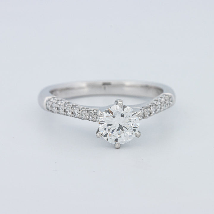 Round Cut Pavé Solitaire (LG)