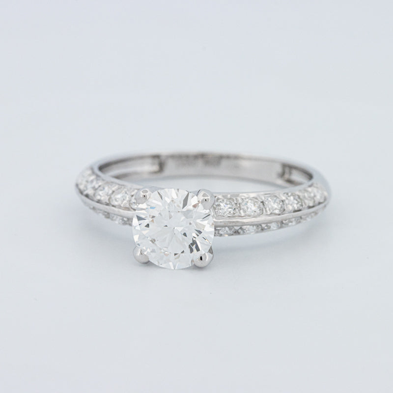 Round Cut Pavé Solitaire (LG)