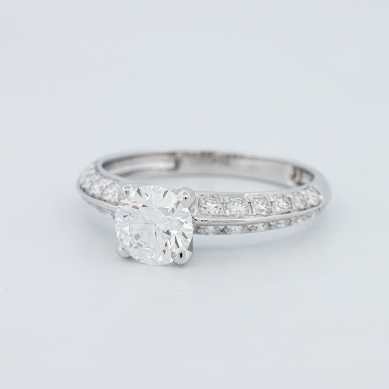 Round Cut Pavé Solitaire (LG)