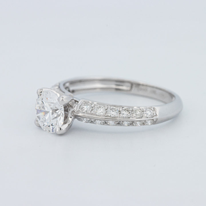 Round Cut Pavé Solitaire (LG)