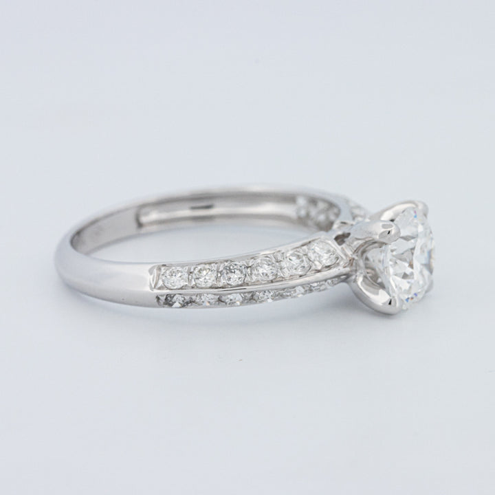 Round Cut Pavé Solitaire (LG)