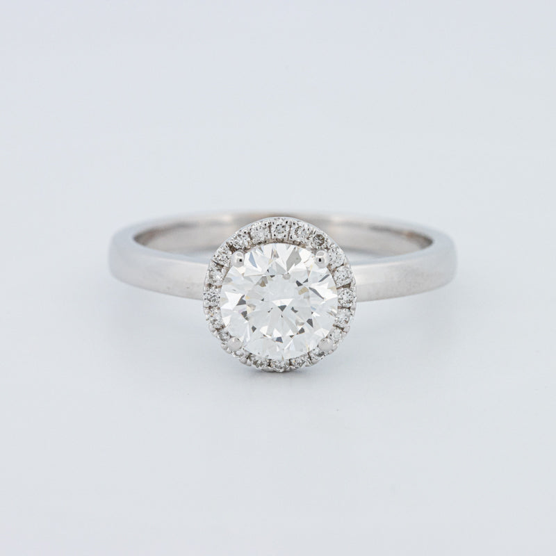 Round Cut Halo Solitaire (LG)