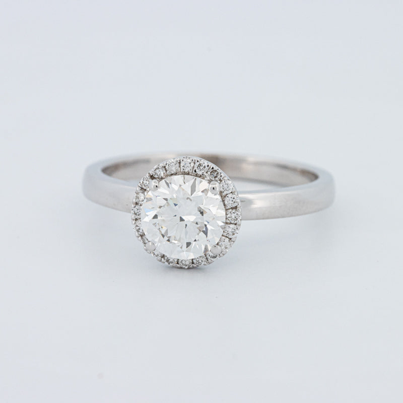 Round Cut Halo Solitaire (LG)