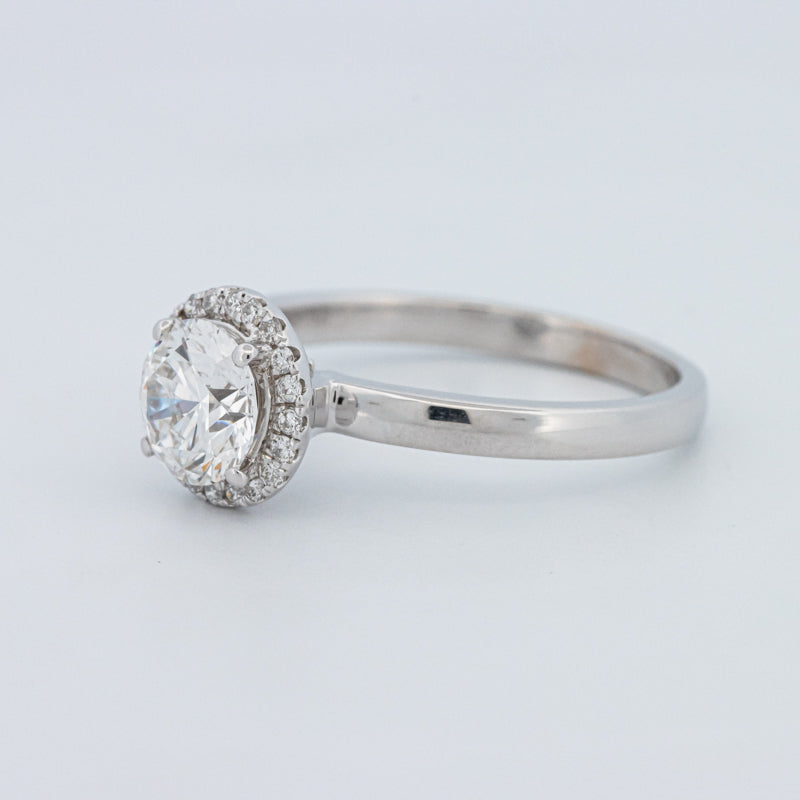 Round Cut Halo Solitaire (LG)