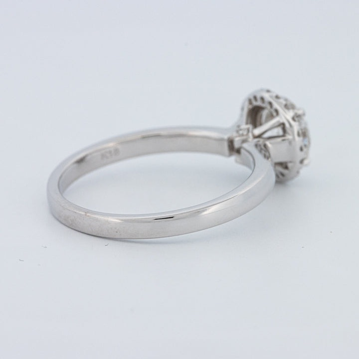 Round Cut Halo Solitaire (LG)