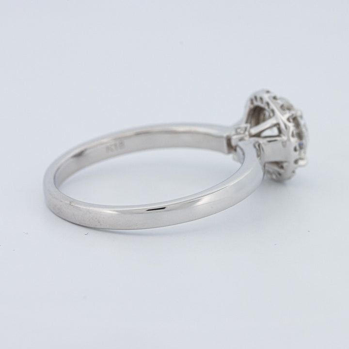 Round Cut Halo Solitaire (LG)