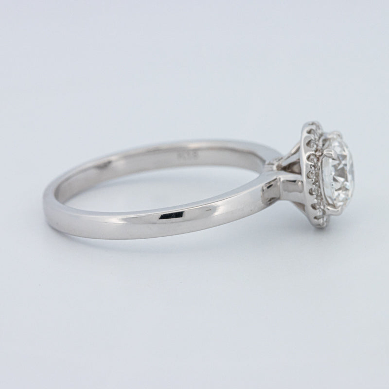 Round Cut Halo Solitaire (LG)