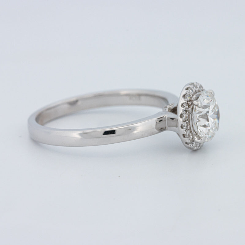 Round Cut Halo Solitaire (LG)