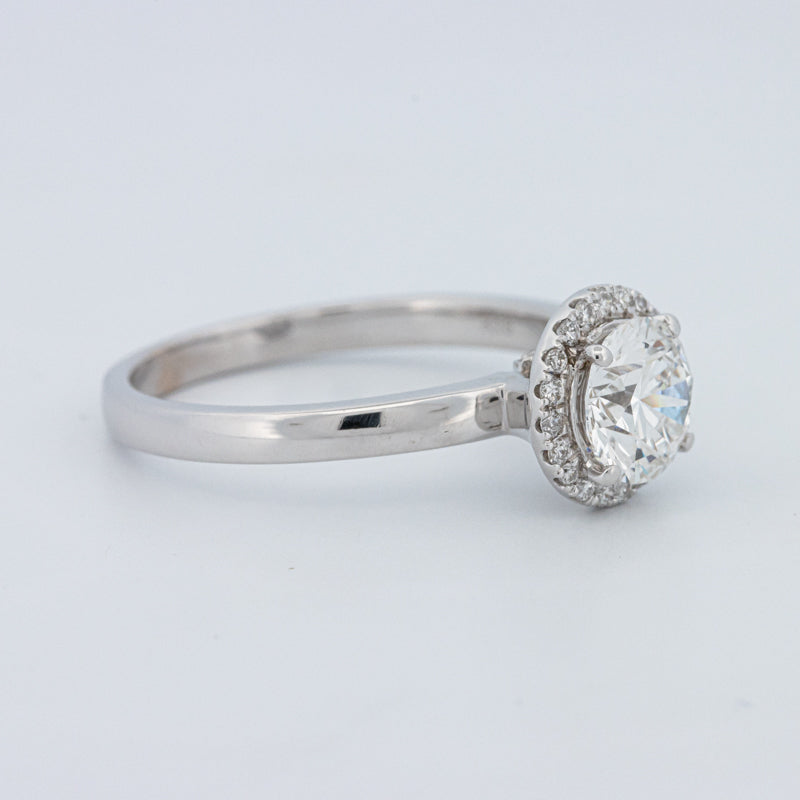 Round Cut Halo Solitaire (LG)