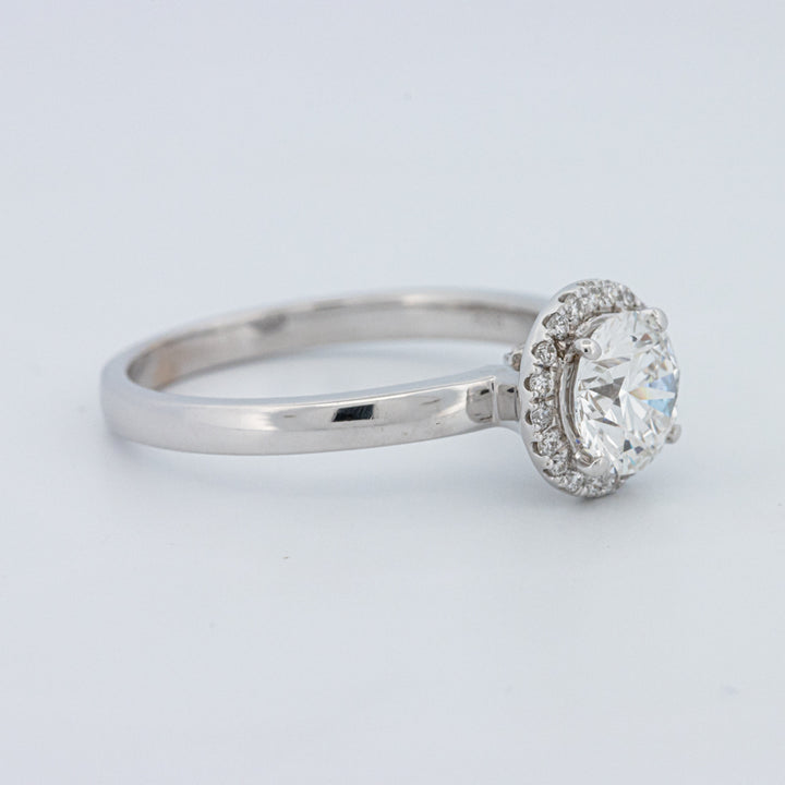 Round Cut Halo Solitaire (LG)