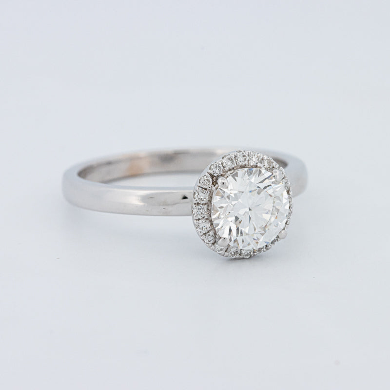 Round Cut Halo Solitaire (LG)