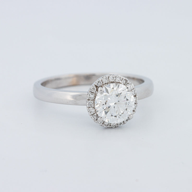 Round Cut Halo Solitaire (LG)