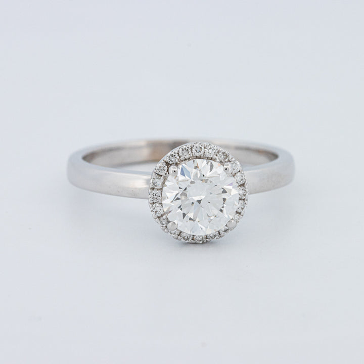 Round Cut Halo Solitaire (LG)