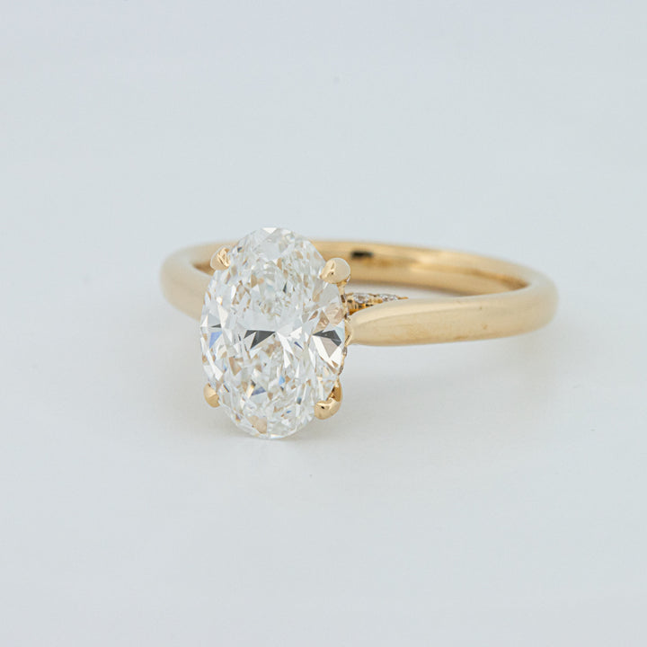 "Finese" Oval Cut Underhalo Solitaire (LG)