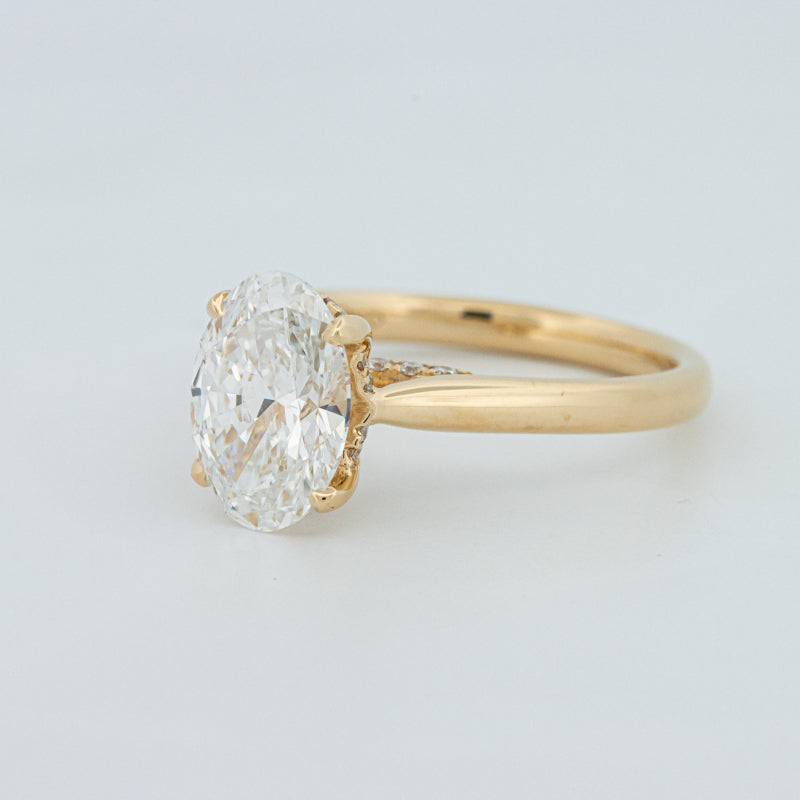 "Finese" Oval Cut Underhalo Solitaire (LG)