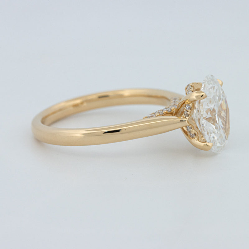 "Finese" Oval Cut Underhalo Solitaire (LG)