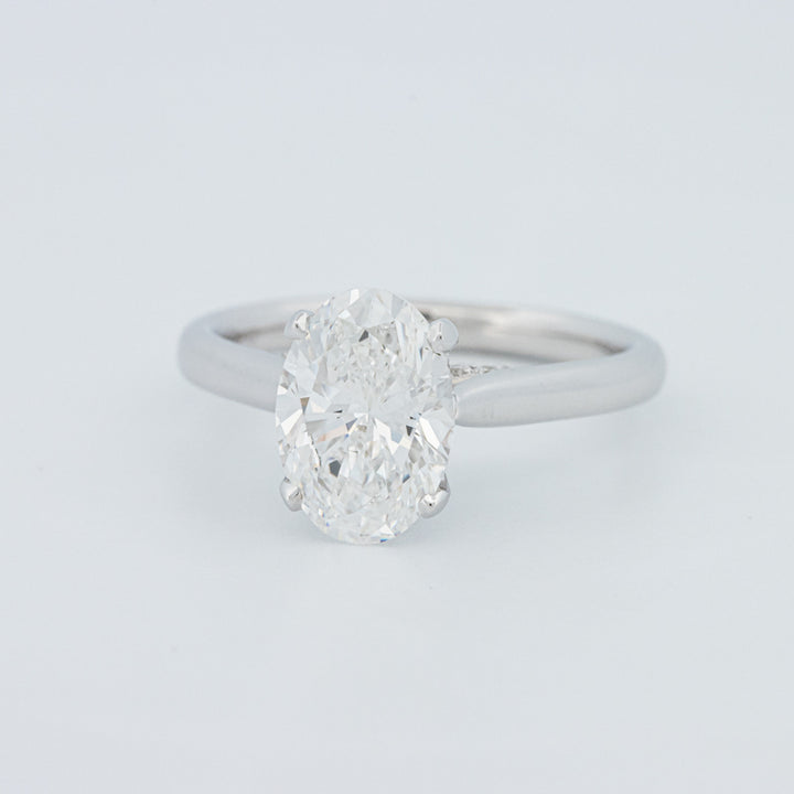 "Finese" Oval Cut Underhalo Solitaire (LG)