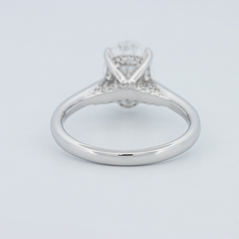 "Finese" Oval Cut Underhalo Solitaire (LG)