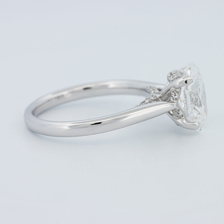 "Finese" Oval Cut Underhalo Solitaire (LG)