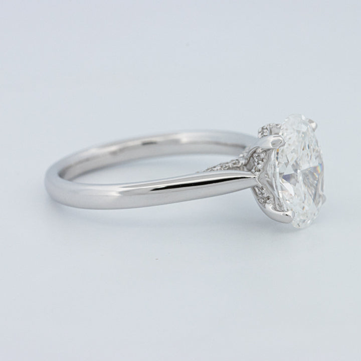 "Finese" Oval Cut Underhalo Solitaire (LG)