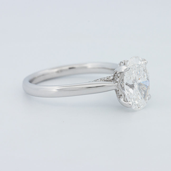 "Finese" Oval Cut Underhalo Solitaire (LG)