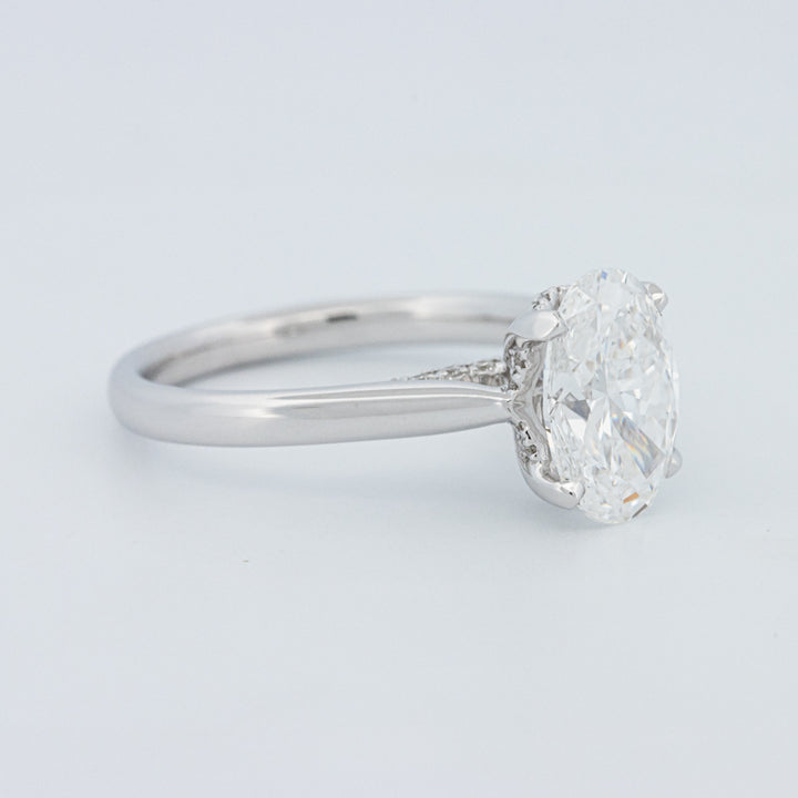 "Finese" Oval Cut Underhalo Solitaire (LG)