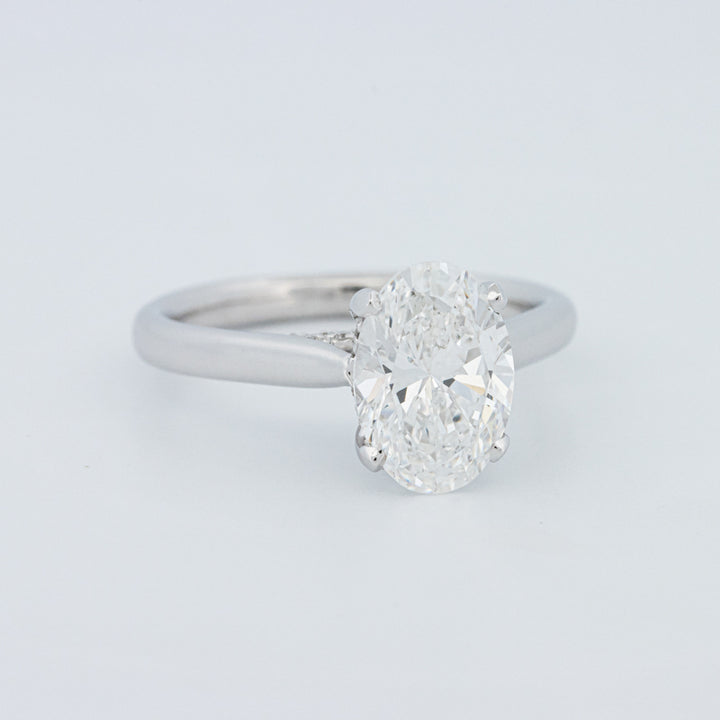 "Finese" Oval Cut Underhalo Solitaire (LG)