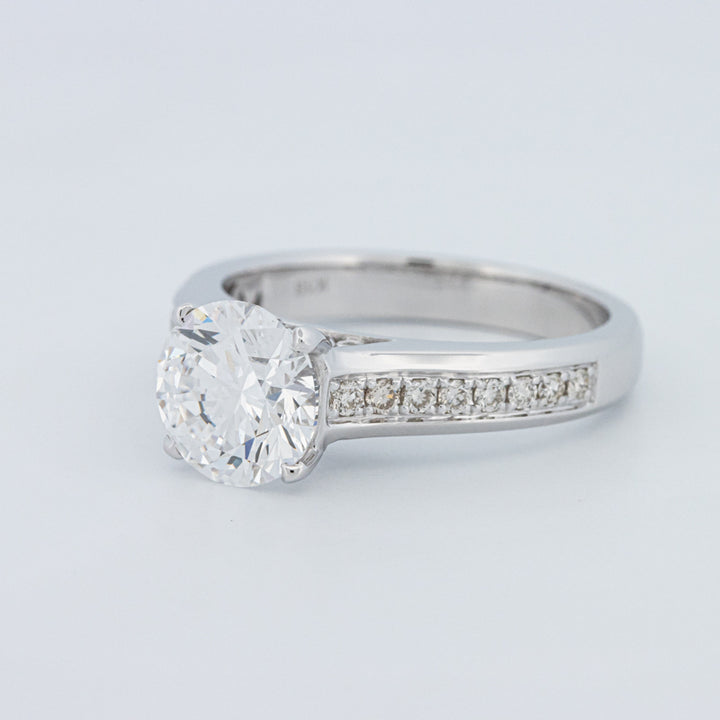 Round Cut Pavé Solitaire (LG)