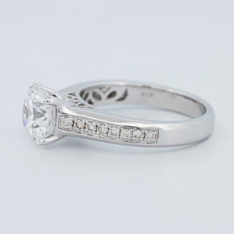 Round Cut Pavé Solitaire (LG)