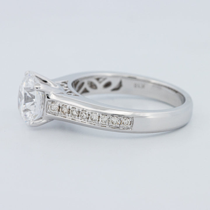 Round Cut Pavé Solitaire (LG)