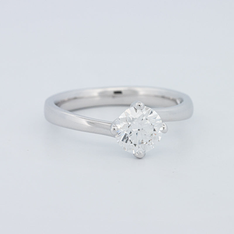 Round Cut Twist Band Solitaire (LG)