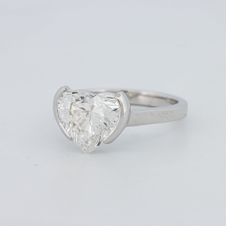 Anel de Mindinho em Forma de Coração 2 CT (LG)