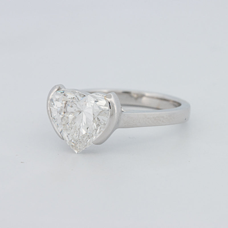 Anel de Mindinho em Forma de Coração 2 CT (LG)