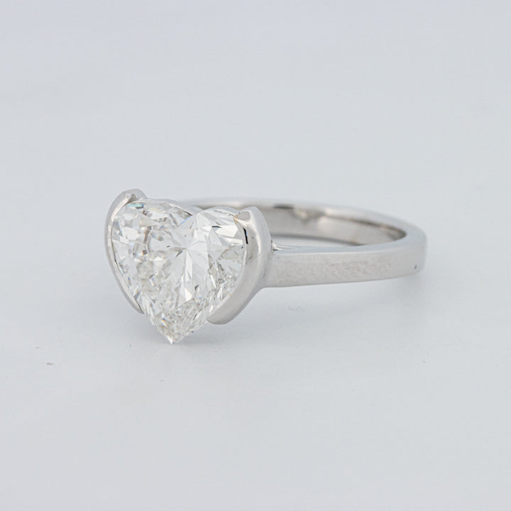 Anel de Mindinho em Forma de Coração 2 CT (LG)