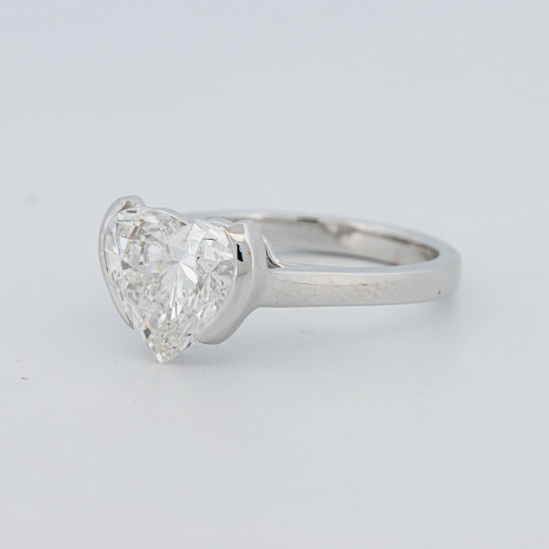 Anel de Mindinho em Forma de Coração 2 CT (LG)