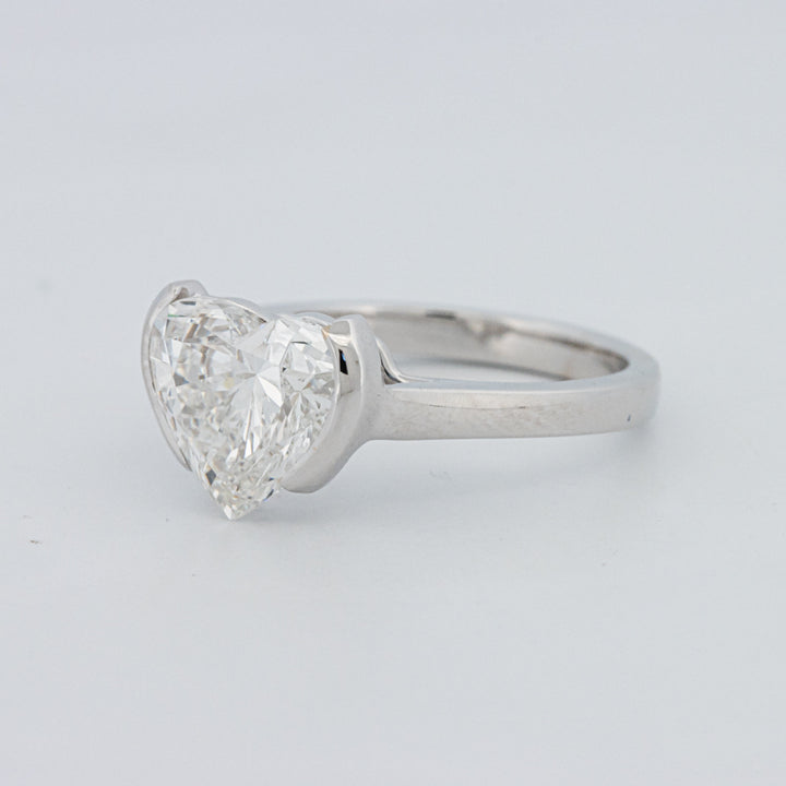 Anel de Mindinho em Forma de Coração 2 CT (LG)