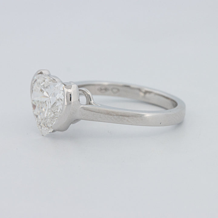 Anel de Mindinho em Forma de Coração 2 CT (LG)