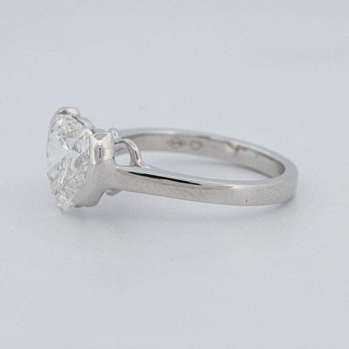 Anel de Mindinho em Forma de Coração 2 CT (LG)