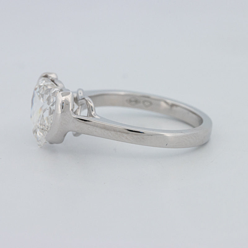 Anel de Mindinho em Forma de Coração 2 CT (LG)