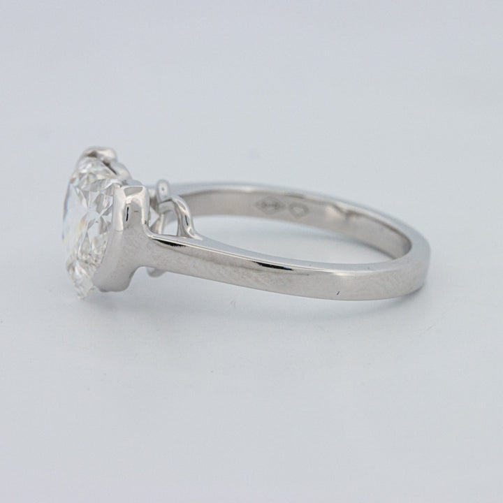 Anel de Mindinho em Forma de Coração 2 CT (LG)