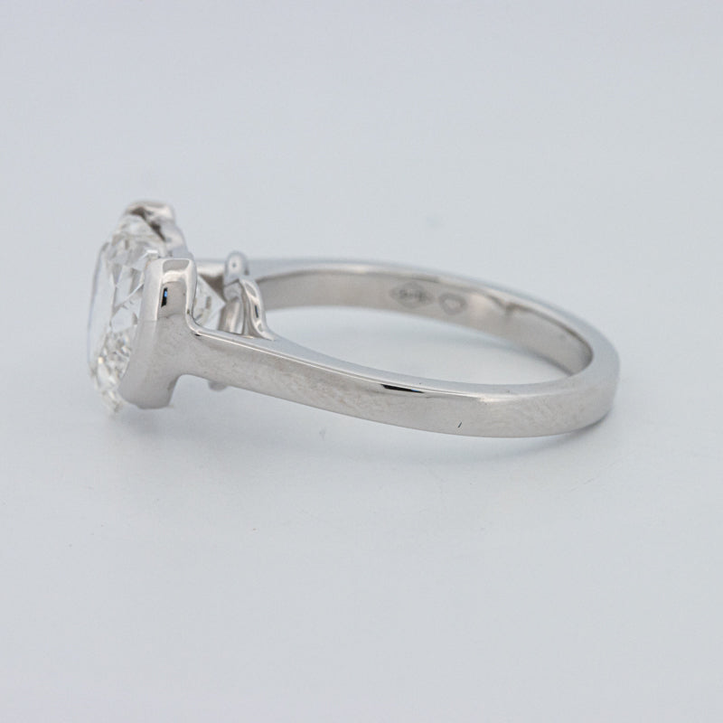 Anel de Mindinho em Forma de Coração 2 CT (LG)