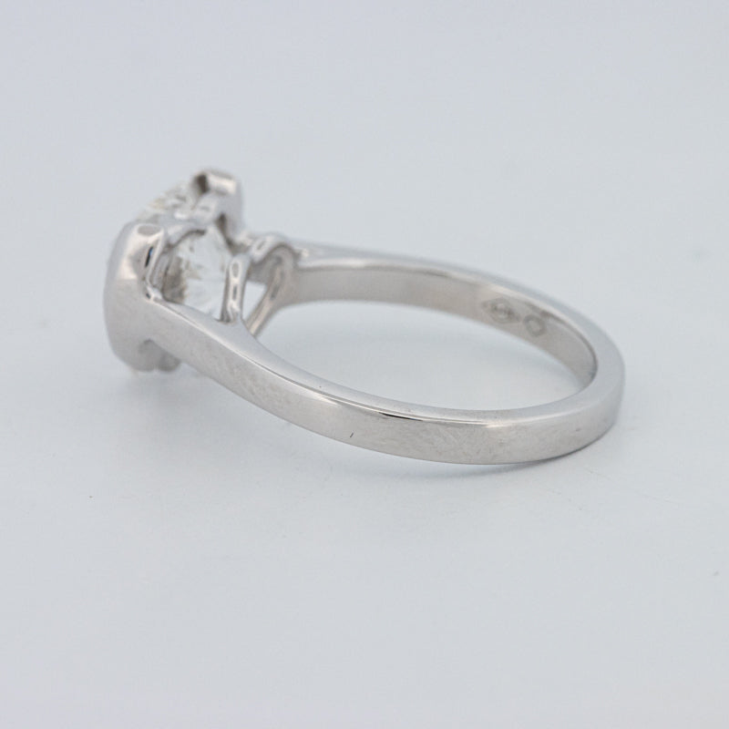 Anel de Mindinho em Forma de Coração 2 CT (LG)