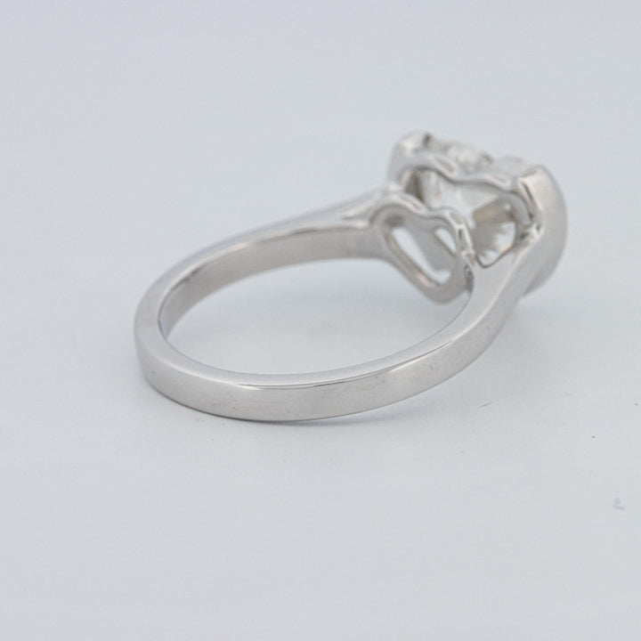 Anel de Mindinho em Forma de Coração 2 CT (LG)