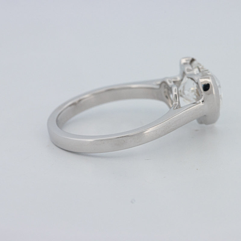 Anel de Mindinho em Forma de Coração 2 CT (LG)