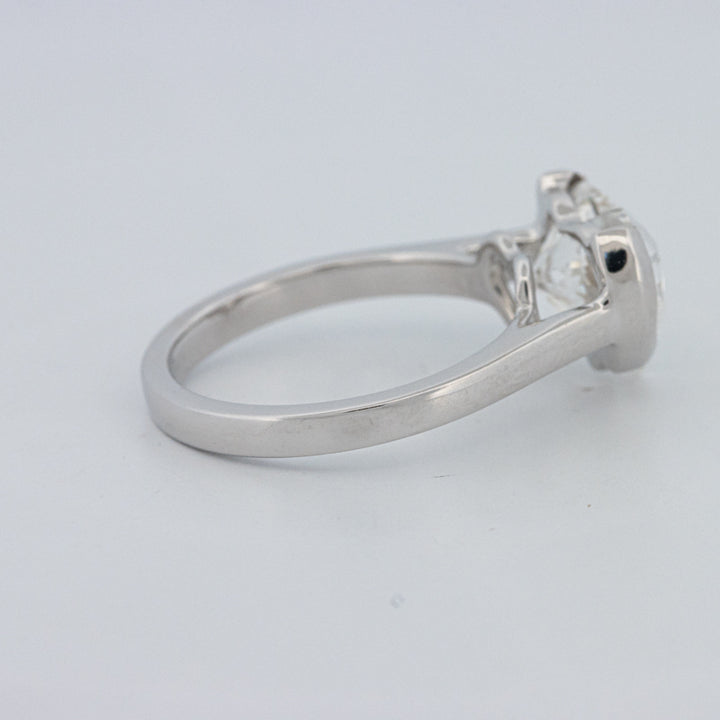 Anel de Mindinho em Forma de Coração 2 CT (LG)