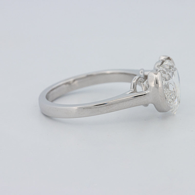 Anel de Mindinho em Forma de Coração 2 CT (LG)