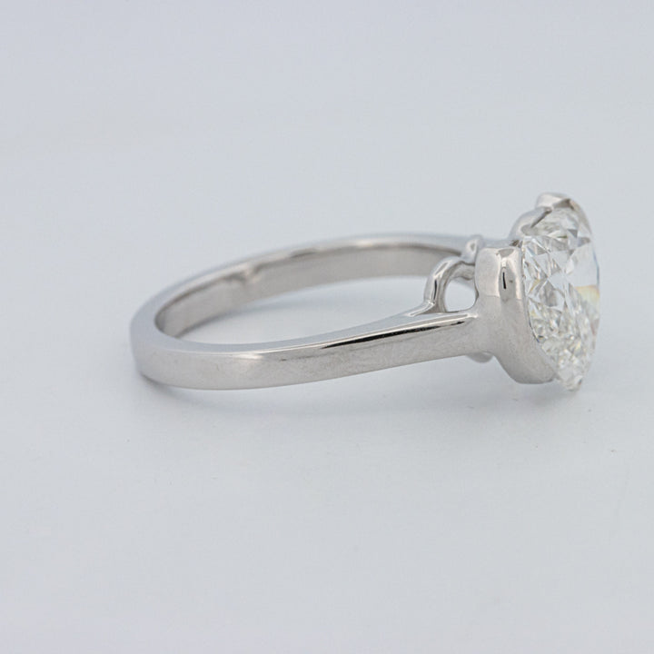 Anel de Mindinho em Forma de Coração 2 CT (LG)